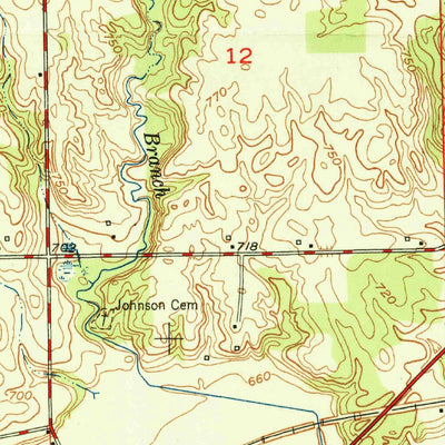 United States Geological Survey Richvalley, IN (1951, 24000-Scale) digital map