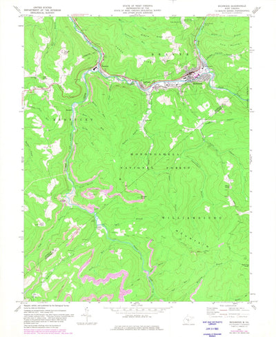 United States Geological Survey Richwood, WV (1972, 24000-Scale) digital map