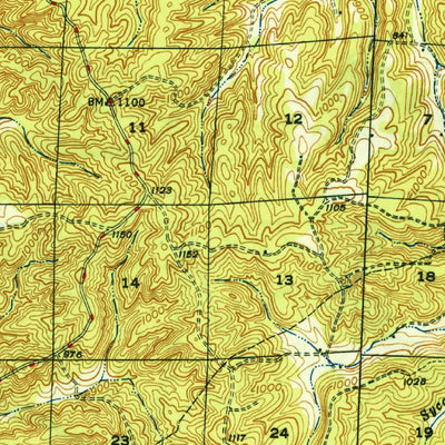 United States Geological Survey Richwoods, MO (1948, 62500-Scale) digital map