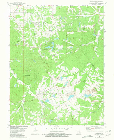 United States Geological Survey Richwoods, MO (1981, 24000-Scale) digital map