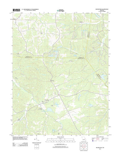 United States Geological Survey Richwoods, MO (2012, 24000-Scale) digital map