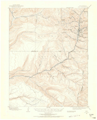 United States Geological Survey Rico, CO (1898, 62500-Scale) digital map