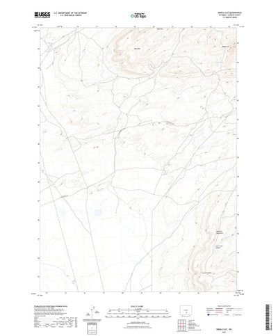 United States Geological Survey Riddle Cut, WY (2021, 24000-Scale) digital map