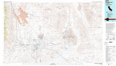 United States Geological Survey Ridgecrest, CA (1993, 100000-Scale) digital map