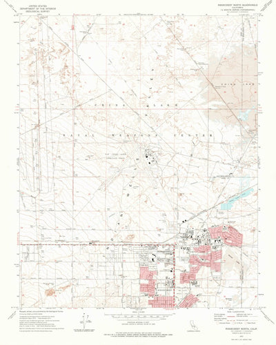 United States Geological Survey Ridgecrest North, CA (1973, 24000-Scale) digital map