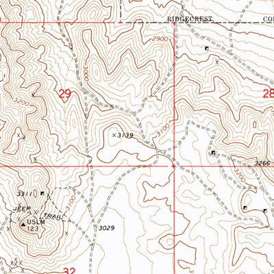 United States Geological Survey Ridgecrest South, CA (1973, 24000-Scale) digital map