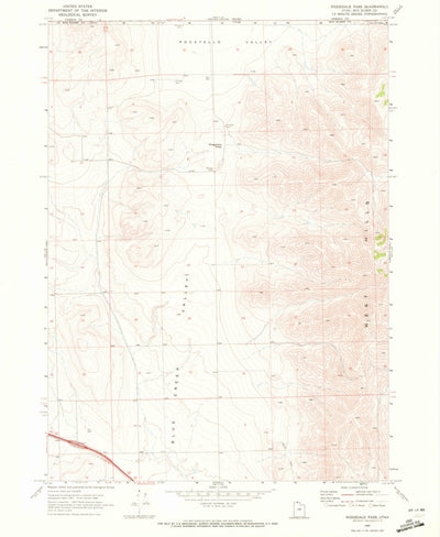 United States Geological Survey Ridgedale Pass, UT (1968, 24000-Scale) digital map