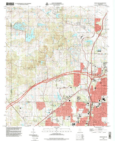 United States Geological Survey Ridgeland, MS (1998, 24000-Scale) digital map