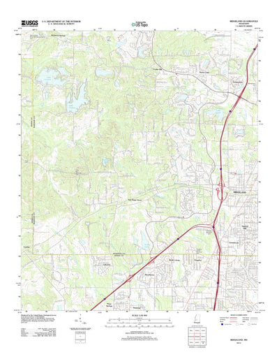 United States Geological Survey Ridgeland, MS (2012, 24000-Scale) digital map