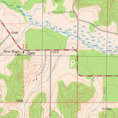 United States Geological Survey Ridgeland NE, WI (1975, 24000-Scale) digital map