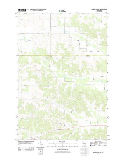 United States Geological Survey Ridgeland NE, WI (2013, 24000-Scale) digital map