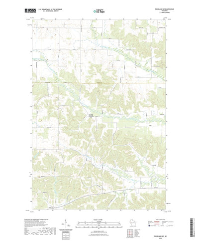 United States Geological Survey Ridgeland NE, WI (2022, 24000-Scale) digital map