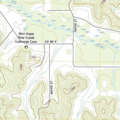 United States Geological Survey Ridgeland NE, WI (2022, 24000-Scale) digital map