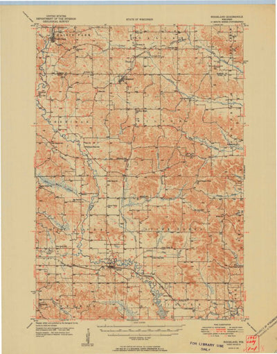 United States Geological Survey Ridgeland, WI (1951, 62500-Scale) digital map