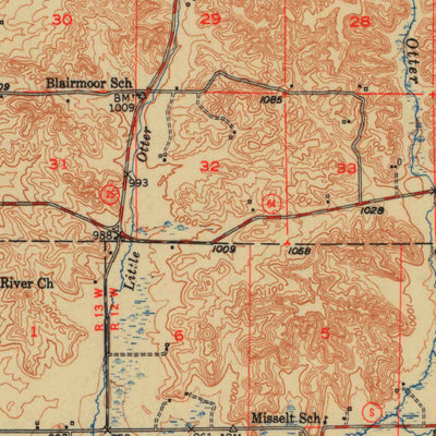 United States Geological Survey Ridgeland, WI (1951, 62500-Scale) digital map