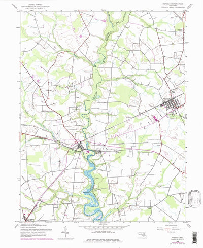 United States Geological Survey Ridgely, MD (1944, 24000-Scale) digital map