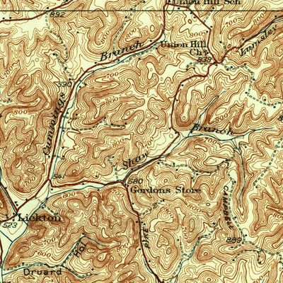 United States Geological Survey Ridgetop, TN (1935, 62500-Scale) digital map