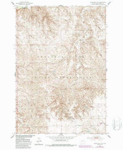 United States Geological Survey Ridgeview NE, SD (1951, 24000-Scale) digital map