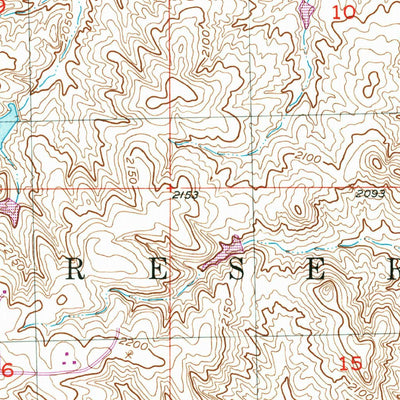 United States Geological Survey Ridgeview NE, SD (1951, 24000-Scale) digital map