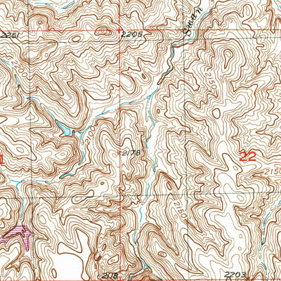 United States Geological Survey Ridgeview NE, SD (1951, 24000-Scale) digital map
