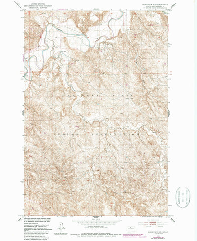 United States Geological Survey Ridgeview NW, SD (1951, 24000-Scale) digital map