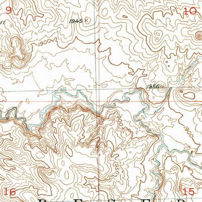 United States Geological Survey Ridgeview NW, SD (1951, 24000-Scale) digital map