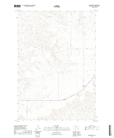 United States Geological Survey Ridgeview SW, SD (2021, 24000-Scale) digital map