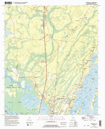 United States Geological Survey Ridgeville, GA (1993, 24000-Scale) digital map
