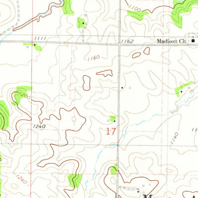United States Geological Survey Ridgeway, IA (1981, 24000-Scale) digital map