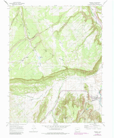 United States Geological Survey Ridgway, CO (1967, 24000-Scale) digital map