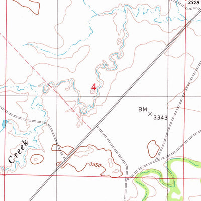 United States Geological Survey Ridgway, MT (1982, 24000-Scale) digital map