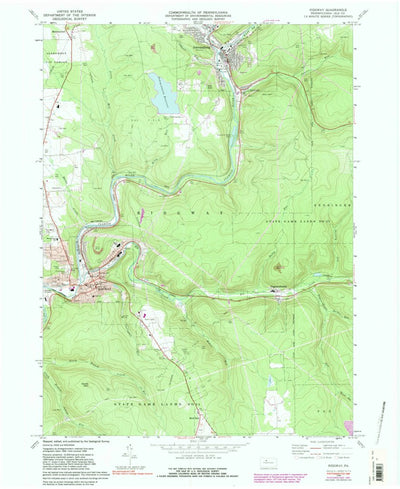 United States Geological Survey Ridgway, PA (1969, 24000-Scale) digital map