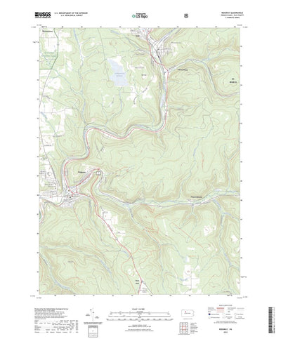United States Geological Survey Ridgway, PA (2023, 24000-Scale) digital map