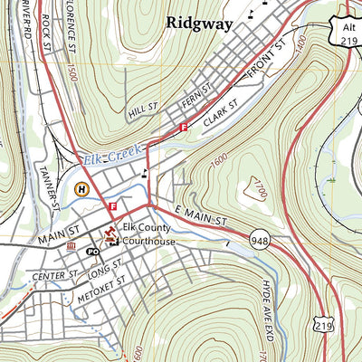 United States Geological Survey Ridgway, PA (2023, 24000-Scale) digital map