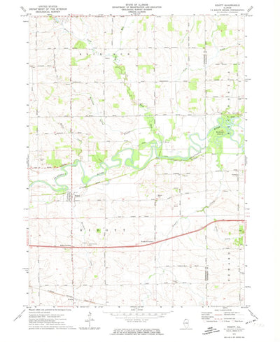 United States Geological Survey Ridott, IL (1971, 24000-Scale) digital map