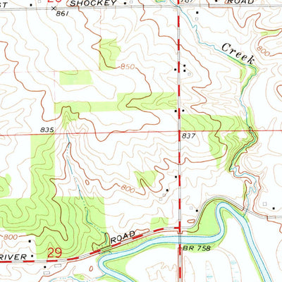 United States Geological Survey Ridott, IL (1971, 24000-Scale) digital map