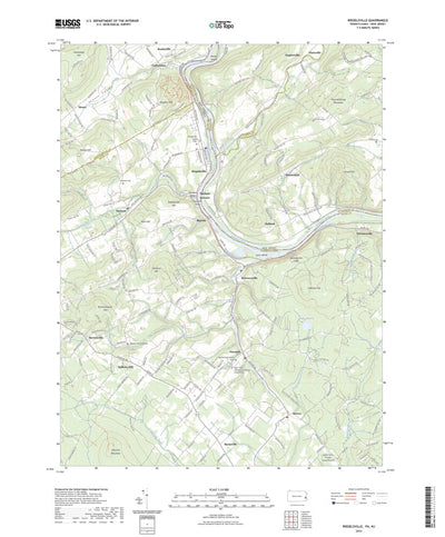 United States Geological Survey Riegelsville, PA (2023, 24000-Scale) digital map
