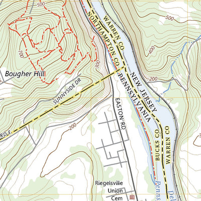 United States Geological Survey Riegelsville, PA (2023, 24000-Scale) digital map