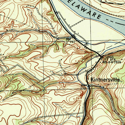 United States Geological Survey Riegelsville, PA-NJ (1943, 31680-Scale) digital map