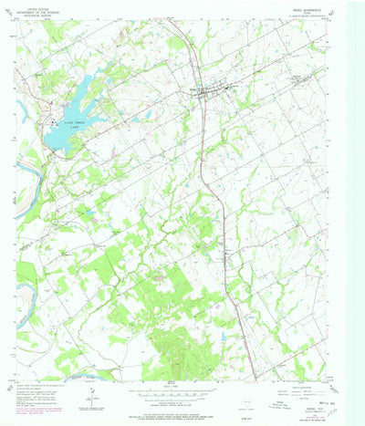 United States Geological Survey Riesel, TX (1957, 24000-Scale) digital map