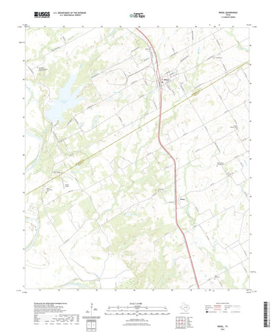 United States Geological Survey Riesel, TX (2022, 24000-Scale) digital map