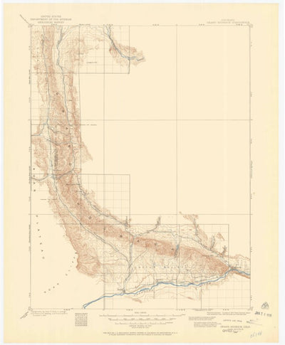 United States Geological Survey Rifle, CO (1906, 125000-Scale) digital map