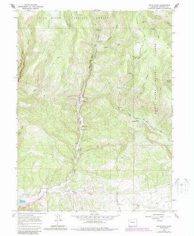 United States Geological Survey Rifle Falls, CO (1966, 24000-Scale) digital map