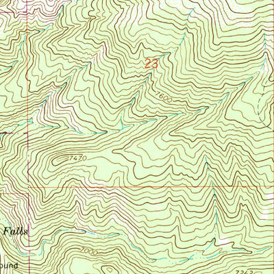 United States Geological Survey Rifle Falls, CO (1966, 24000-Scale) digital map