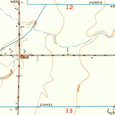 United States Geological Survey Rigby, ID (1949, 24000-Scale) digital map