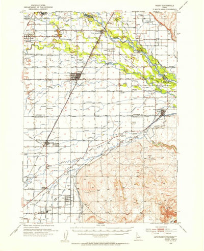 United States Geological Survey Rigby, ID (1950, 62500-Scale) digital map