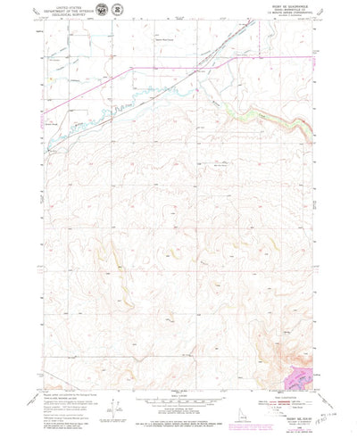 United States Geological Survey Rigby SE, ID (1950, 24000-Scale) digital map