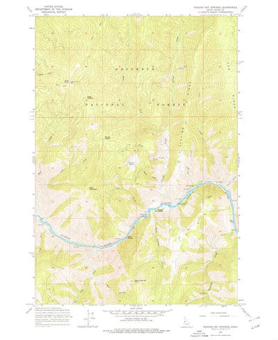 United States Geological Survey Riggins Hot Springs, ID (1964, 24000-Scale) digital map