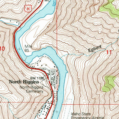 United States Geological Survey Riggins, ID (1995, 24000-Scale) digital map
