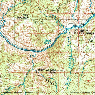 United States Geological Survey Riggins, ID-OR (1987, 100000-Scale) digital map